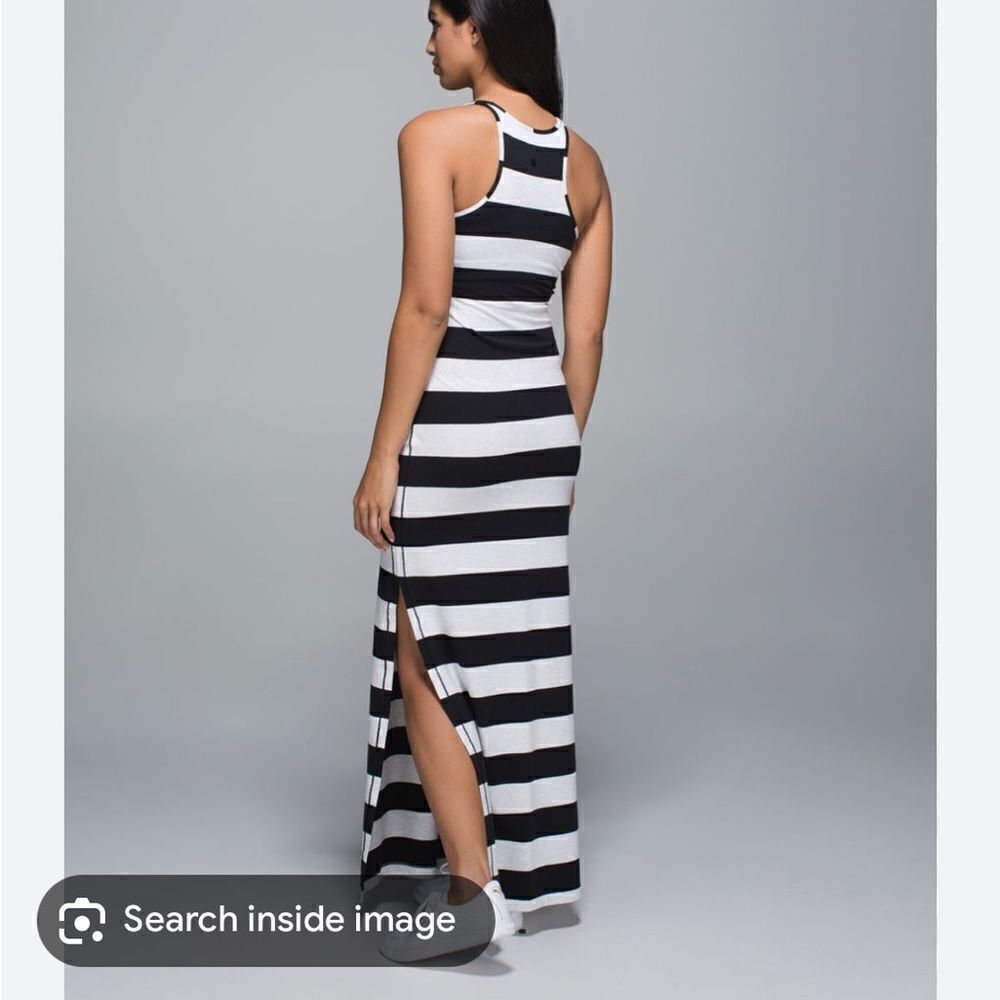 Lululemon Refresh Maxi Dress Black / White - Picture 10 of 10